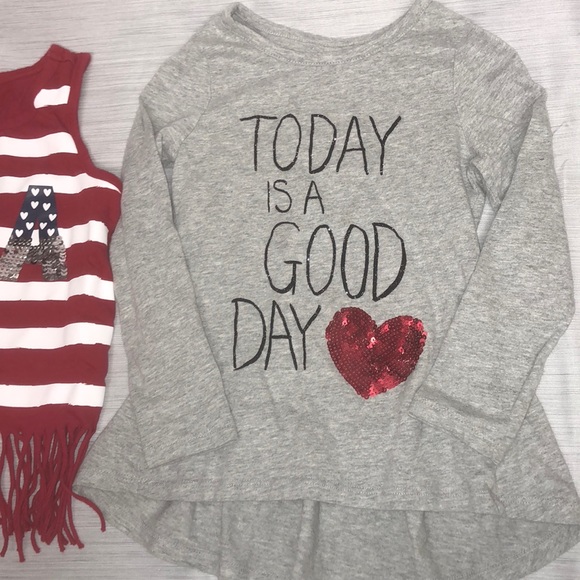 Shirt Bundle Size 4 Children’s Place Red, Grey - Picture 3 of 8